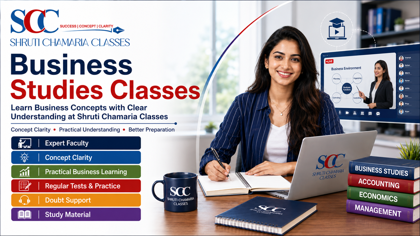 Business Studies Classes: Learn Business Concepts with Clear Understanding at Shruti Chamaria Classes